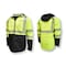 Radians Hi-Vis Rain Jacket, Ripstop, Class Type R Class 3 Hi-Vis Green, M SJ04-3SGR-M - alternate 8